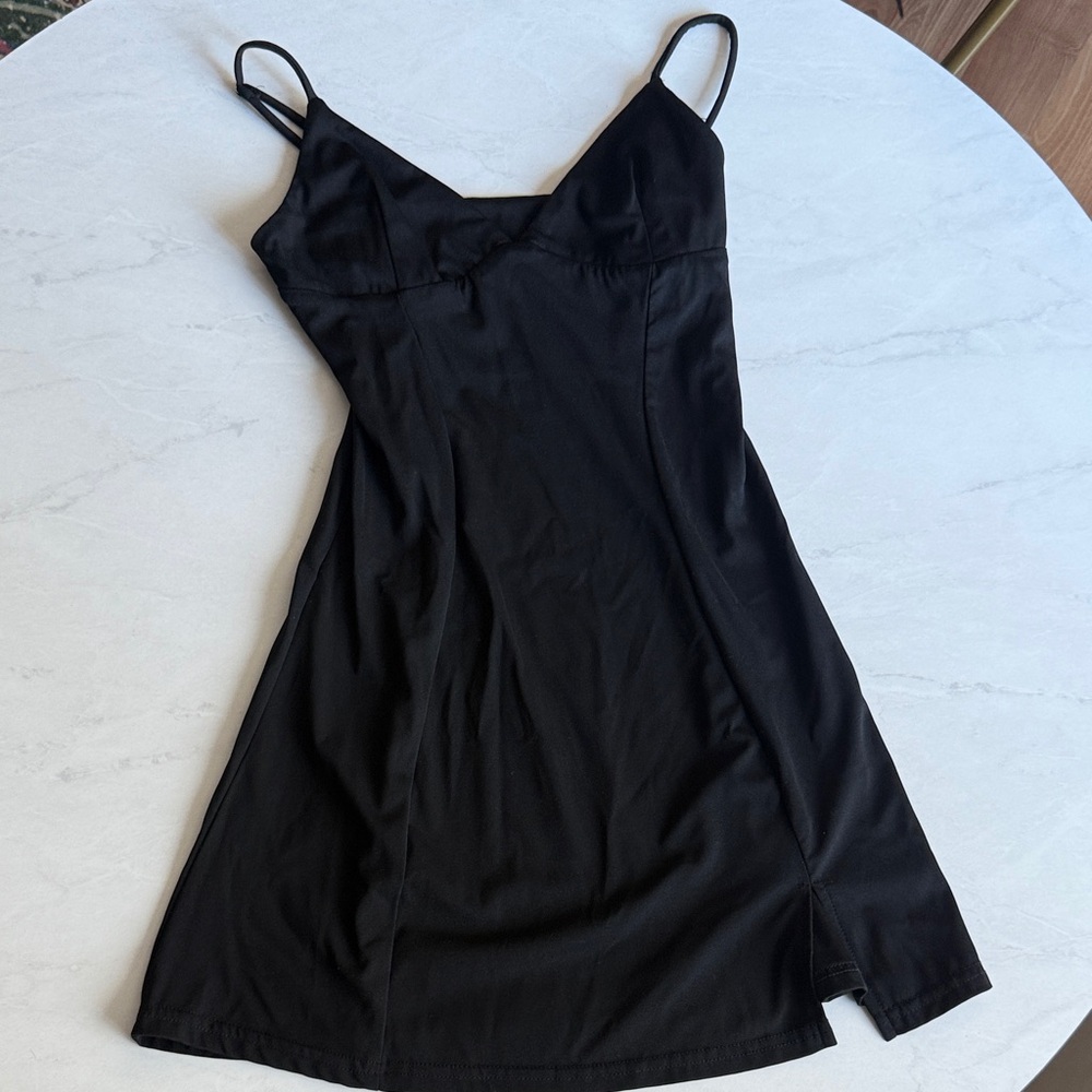 Elegant Black Slip Dress